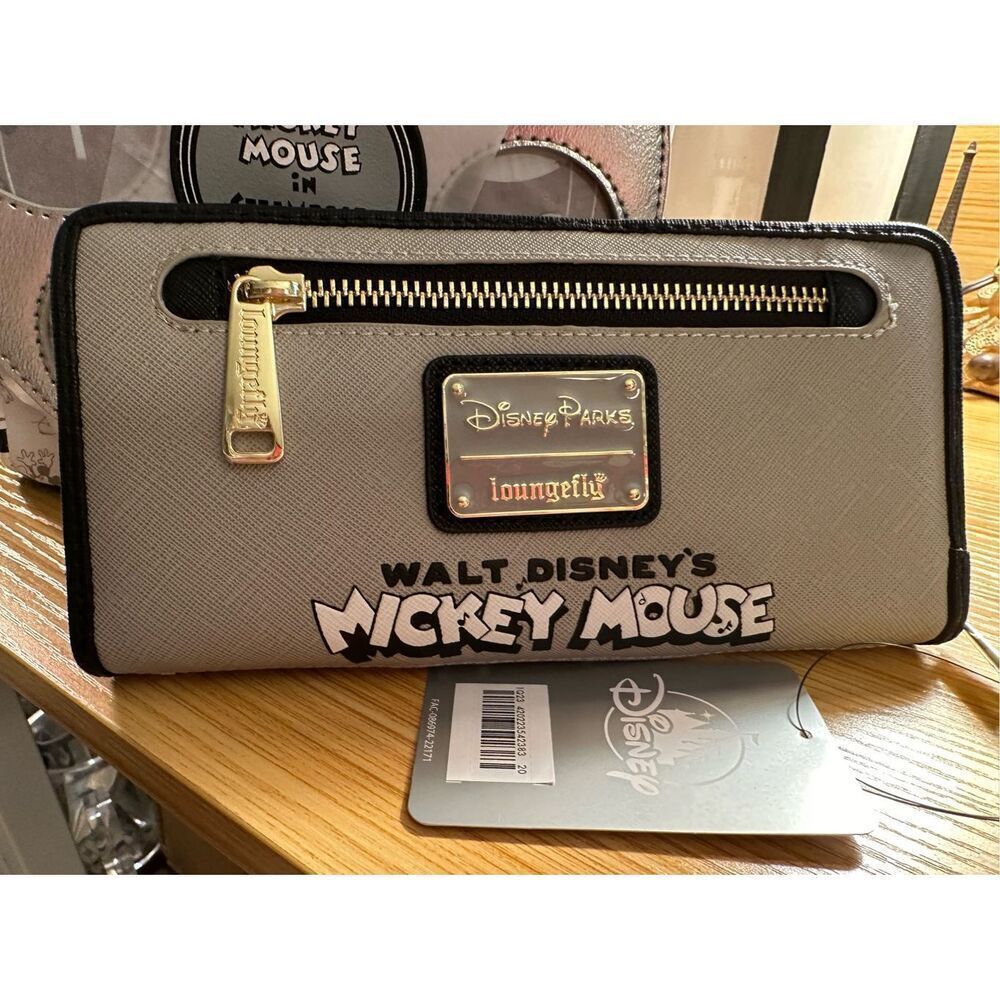 Disney Mickey Mouse Steamboat Willie Loungefly Mini Backpack + Wallet  Disney100 - Picture 3 of 14